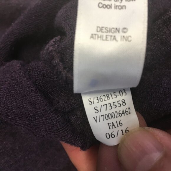 Athleta Purple Power Down Hooded Dress Front Pockets Size XXS - Picture 7 of 11